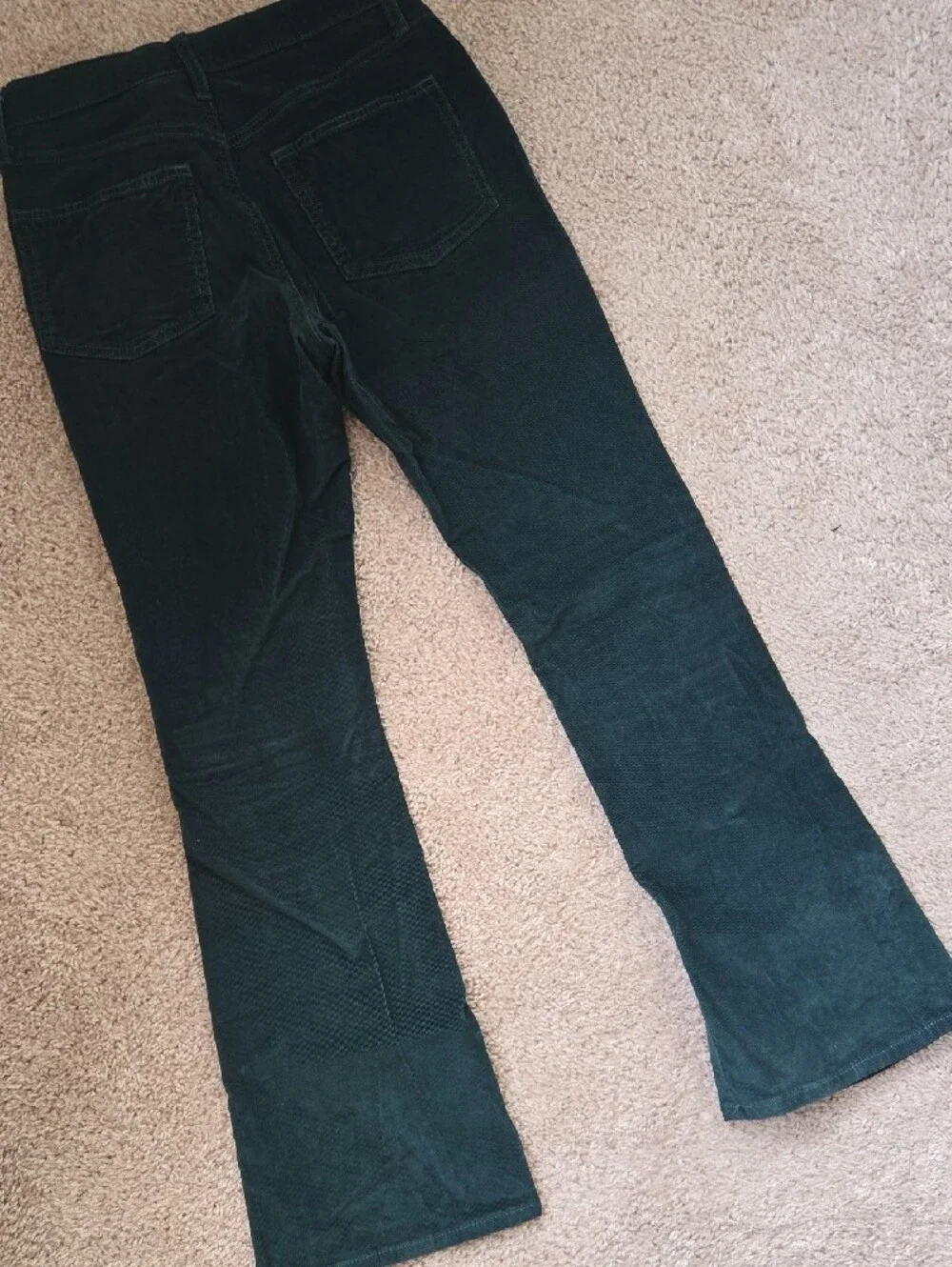 Old Navy Dark Green Corduroy Flare Pants